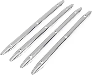4 Pack of 316 Stainless Steel Rub Strake,Polished Line Rub Strakes for Marine Boat Yacht RV