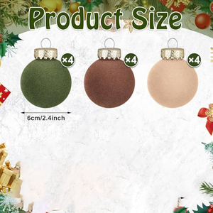 Flocked Xmas <b>Tree</b> Ball <b>Ornaments</b> 8CM Velvet Christmas <b>Ornaments</b> Flocked Christmas <b>Tree</b> Ball Christmas Velvet Balls <b>Tree</b> <b>Ornament</b> - Product Image 4