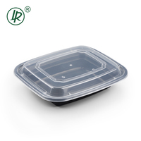 16oz 24oz Injection Rectangle Micro-ondes Boîte alimentaire en plastique pp Récipients jetables avec couvercles pour les aliments