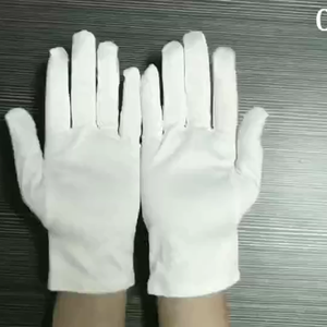 Guantes de algodón de cuatro tamaños blancos y negros suaves y cómodos de alta calidad 2024 para trabajar en fábrica - Product Image 6