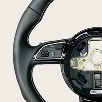 Volant en cuir pour Audi A4 B8, A5 B8, A6 C7, A7 C7, A8 D4, S3 8P, B8, S4, S5, S6, S7, S8, A3 8V, A3 8P