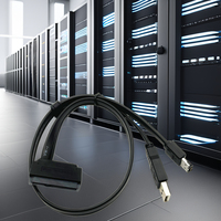 Cable adaptador de corriente USB y datos ESATA SATA3.0 6G de 22 Pines de 50cm para disco duro SATA de 2,5 "y SSD
