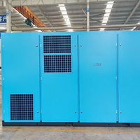 Compresseur industriel à deux étages à économie d'énergie 110 kW, compresseur d'air 150 CV, 450 CFM, 12 bars