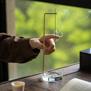 Chinese Zen Incense Burner Glass Holder Hand Made For <b>Tea</b> Ceremony Home Decor Sandalwood Aroma <b>Diffuser</b> Indoor Use - Product Image 1