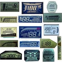 Écran LCD à 7 segments OEM ODM, compteur de vitesse de moto, panneau en verre, écran d'affichage de véhicule pour scooter électrique, écran d'affichage pour vélo électrique, odomètre