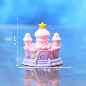 Figurines en résine 3D personnalisées, étoiles, lunes, châteaux, petites maisons, accessoires décoratifs DIY, micro-paysages - Product Image 6