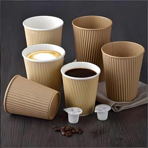 Round Disposable Paperboard Food <b>Containers</b> With Lids Commercial Grade Solid Brown Waterproof Greaseproof - Product Image 4