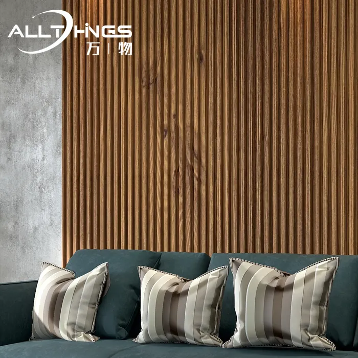 new grooved wood plastic bamboo fibre background decorative wood interior 3m building fluted 3D wpc pvc wall panel Other Boards