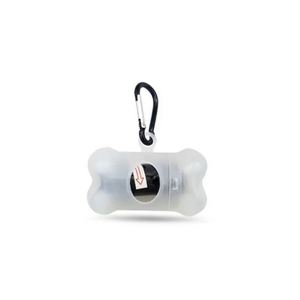 Dispensador de huesos portátil clásico, acabado mate, contenedor transparente para desechos, bolsa para excrementos de mascotas, recogedor de huesos transparente - Product Image 6