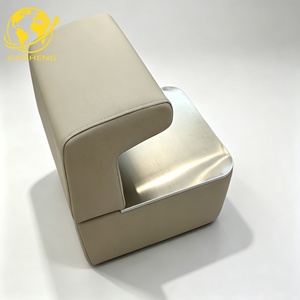 Sillón <span class=keywords><strong>de</strong></span> Peluquería Coreano Moderno con Circulación <span class=keywords><strong>de</strong></span> Agua, Spa Capilar, Luz LED, Reposapiés Ajustable, Estructura <span class=keywords><strong>de</strong></span> Acero Inoxidable y PU - Product Image 6