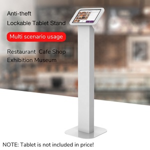 Tầng đứng cho <span class=keywords><strong>iPad</strong></span> Samsung máy tính bảng POS đứng xe hiển thị có thể khóa <span class=keywords><strong>Tablet</strong></span> <span class=keywords><strong>PC</strong></span> kiosk kim loại đứng cho triển lãm nhà hàng cửa hàng - Product Image 2