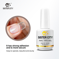 Sister City Professional Nail Factory Supplies Private Label Builder UV Gel Polish Nail Tips 15ml Easy Extension