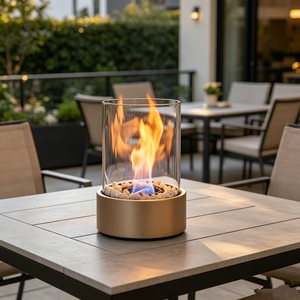 <span class=keywords><strong>Chimenea</strong></span> Portátil de Bioetanol para Mesa, Estilo Nórdico, Quema Limpia, Control de Llama, para Dormitorio, Balcón, Patio - Product Image 5
