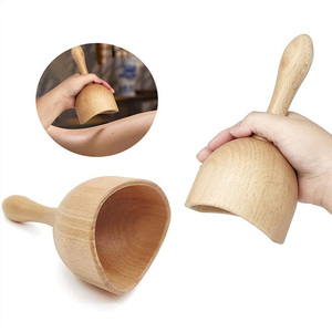 Utensili in Legno a Forma di Tazza Prodotti in Serie, Artigianato in Legno per Massaggi e Regali - Product Image 2
