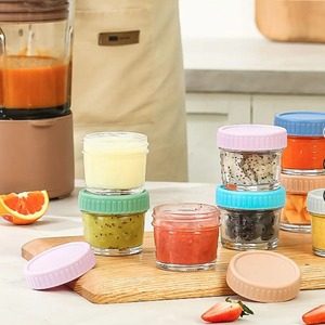 Bocaux en verre personnalisés pour condiments, contenants hermétiques à couvercle rabattable, petites pochettes de conservation alimentaire pour la cuisine et la restauration - Product Image 5