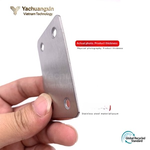 Charnière plate en acier inoxydable zingué pour l'ameublement - Product Image 5