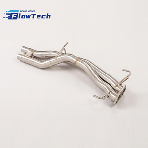 ท่อไอเสียหน้าแบบไหลสูงสำหรับ Porsche 957 Cayenne 3.6L V6 ผลิตจากสแตนเลส 304 ขัดเงา ติดตั้งได้โดยตรง - Product Image 1