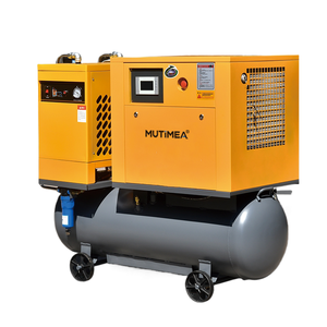 Compressore d'aria a vite a magneti permanenti integrati da 15kW a frequenza variabile, compressore d'aria di livello industriale per officine e fabbriche. - Product Image 1