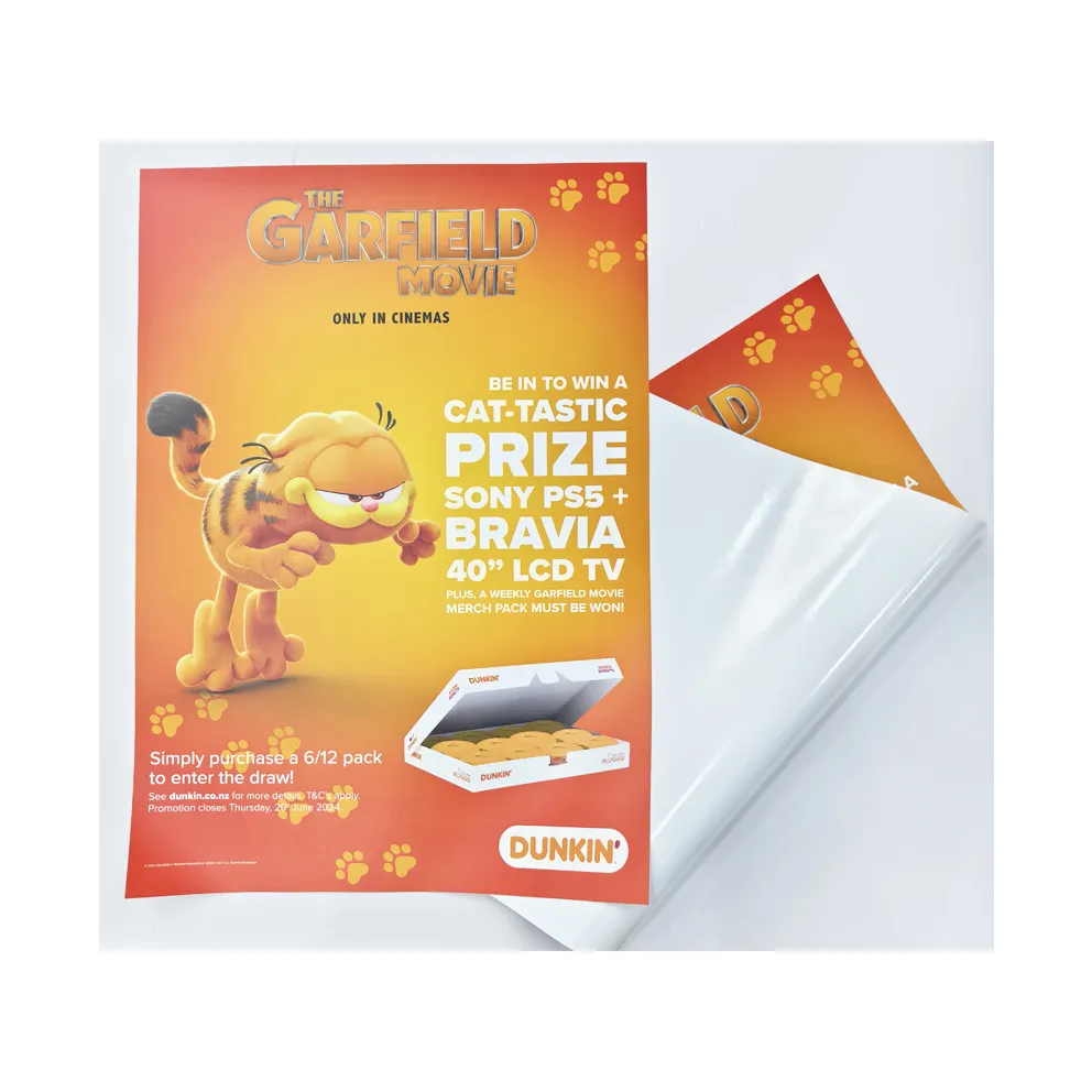 Fábrica personalizada de alta calidad UV/Impresión digital póster de papel fotográfico para promoción publicitaria