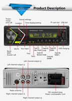 Heißer Verkauf 1 DIN Autoradio-Haupteinheit, Multifunktionale Audio-Stereoanlage mit Bluetooth und MP3-Player für das Auto