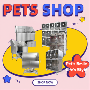 Grande cage pour animaux de compagnie en acier inoxydable pour chats et chiens - Marque personnalisable, respirante, fermeture à bouton verrouillable, utilisation en intérieur pour clinique - Product Image 6