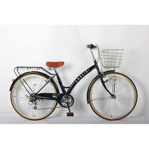 Vélo <span class=keywords><strong>de</strong></span> ville vintage 26 pouces avec cadre en acier carbone, 6 vitesses, <span class=keywords><strong>selle</strong></span> confortable <span class=keywords><strong>pour</strong></span> femmes - Product Image 2