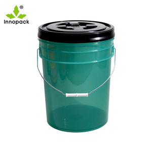Seau en plastique transparent Innopack de 4,5 gallons avec filtre à couvercle bleu de 5 gallons pour peinture, aliments, essence et huile - Fabricant du Jiangsu - Product Image 1