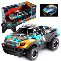 Voitures RC 1:24, jouets 4x4, haute vitesse, télécommandées, 4 canaux, voitures de course RC, jouets tout-terrain avec éclairage