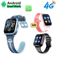 Küresel Sürüm Android 4G LTE Çocuk Akıllı Saati SIM Kartlı GPS İzleyici Whatsapp Görüntülü Görüşme Kamerası Su Geçirmez Çocuk Güvenlik Saati