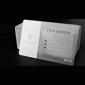 Tarjeta <span class=keywords><strong>de</strong></span> Visita Personalizada <span class=keywords><strong>de</strong></span> <span class=keywords><strong>PVC</strong></span>, Diseño Lujoso y Elegante, Transparente, Resistente al Agua, Material Plástico Mate y Duradero - Product Image 5