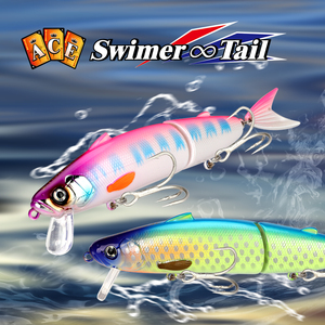 Honoreal Señuelo de Pesca Multisegmentado de 128mm y 17g, <span class=keywords><strong>2</strong></span> Segmentos, Flotante 0-0.4m, con Sonajero, para Agua Dulce, Blackbass, Salomón y Lucio - Product Image 2
