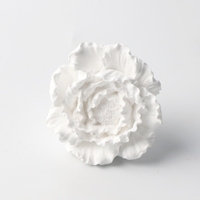 Diffuseur d'huiles essentielles en céramique parfumée à la fleur de pivoine en porcelaine faite à la main, clip de ventilation de voiture, diffuseur d'arômes pour la maison