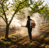 Pulvérisateur à dos manuel à brume chaude, machine de brumisation agricole portative, brumisateur thermique
