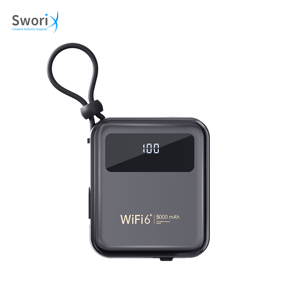 WIFI 6 5000Mah Batter 4G Lte โมเด็มไร้สาย 300Mbps เครือข่าย Wi-Fi ซิมการ์ดมินิ Wifi พ็อกเก็ต Wifi พร้อมแบตสํารอง