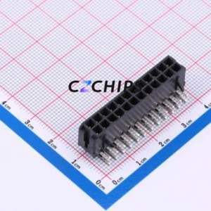 BX-MX3.0-2-12PWZ Wire-to-Board Pin Header Bent Lead Through Hole,P=3mm Connector 2x12P 3mm Right Angle Insert Micro-Fit (MX 3.0) - Product Image 1