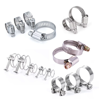 Colliers de serrage à vis sans fin en acier inoxydable 304 de 4 pouces de taille 91-114mm pour évent de séchoir et collecteur de poussière