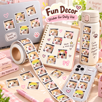 Nouvelles étiquettes autocollantes personnalisées rondes et adorables pour emballages de cadeaux et de collations, avec logo