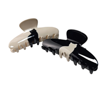 Pince à cheveux en acétate motif chat color block, pince requin chat contrastée pour femme, accessoires pour chignon arrière