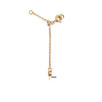 Mini 6cm S925 pendentif coeur en argent Sterling étendu chaînes de queue réglables fermoir pour bracelet à bricoler soi-même accessoires de fabrication de bijoux