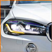 Conjunto de Faros Delanteros LED para BMW X5 F15 2014-2018, Actualización al Estilo X5M Competition G05 LCI 2023, Accesorios para Lámparas Delanteras