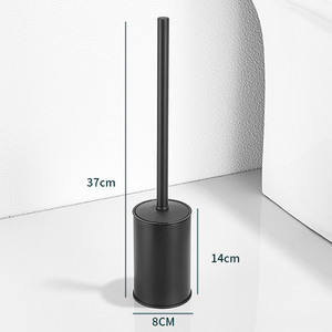 Gold Black <strong>Chrome</strong> <strong>Toilet</strong> <strong>Brush</strong> and With Holder Set Floor Standing Stainless Steel for Bathroom Household Deep Cleaning - Product Image 4