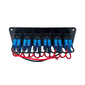 แผงสวิตช์แบบโยก 6 ทาง 12V 10A IP65 เชื่อมต่อรวดเร็ว สำหรับใช้กับเรือ รถยนต์ และงานทางทะเล - Product Image 1