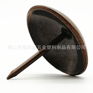 Junyuewei Decorative Tacks 25mm Diameter Antique Red Iron Electroplated Upholstery <b>Nails</b> For Sofa <b>Wall</b> Mounting - Product Image 4