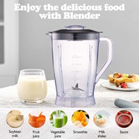 Pièces détachées pour blender OEM/ODM 1,25 L, récipient en plastique durable pour mixeur