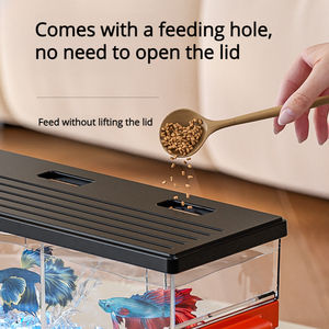 <span class=keywords><strong>Mini</strong></span> <span class=keywords><strong>aquarium</strong></span> moderne en plastique pour bettas, blocs de construction carrés, décorations de bureau pour l'aménagement paysager de la maison - Product Image 3