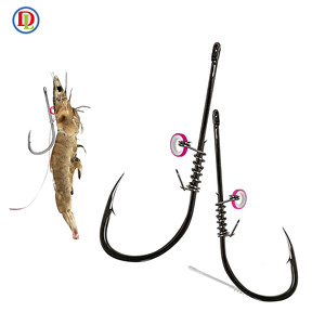 Bestsellercarbon thép sống tôm cố định móc 4 #1/0 20/3/0 4/0 câu cá lưỡi câu tôm sống - Product Image 4
