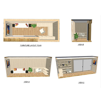 Pod Modulaire Isolé Pièce Démontable Extérieur Bois SIPs Maison Préfabriquée Petit Bureau de Jardin Kit Maisonnette Durable Préfabriquée