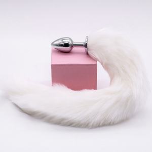 Tapón Anal Metálico Harem, Tapón Anal Pequeño con Pelo Artificial, Dispositivo de Expansión Anal para Diversión SM, Juguete Sexual con Bloques de Color - Product Image 5