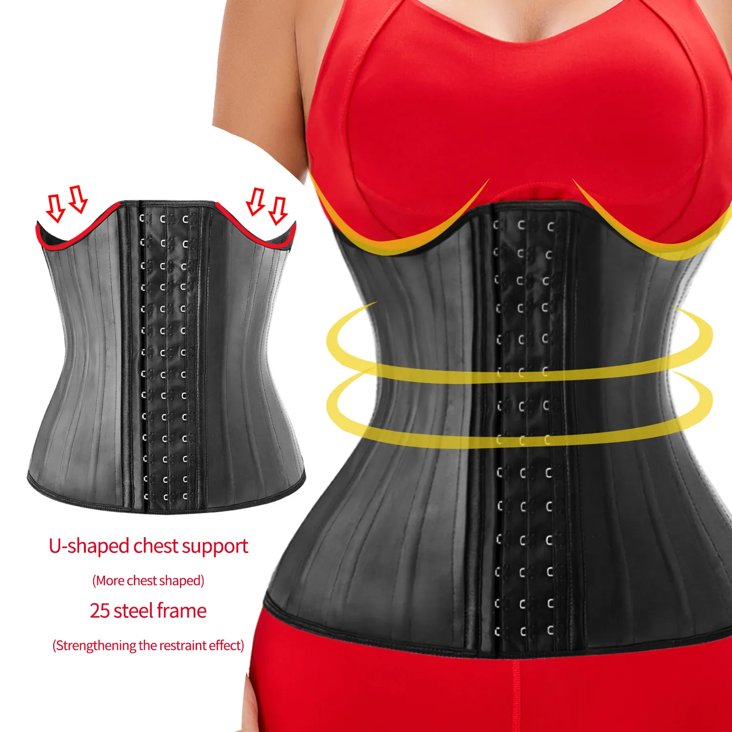 Neoprene vest vành đai eo huấn luyện viên dây kéo dây đai mồ hôi Shaper eo tông đơ Tummy Corset cho phụ nữ