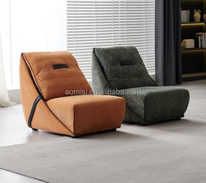 AOMISI CASA Meubles de luxe dans le hall de l'hôtel Cadre en fibre de verre Soucoupe volante Tissu Chaise longue de loisirs pour le <span class=keywords><strong>salon</strong></span> - Product Image 4